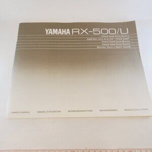Yamaha RX-500/U Natural Sound Stereo Receiver Owner's Manual